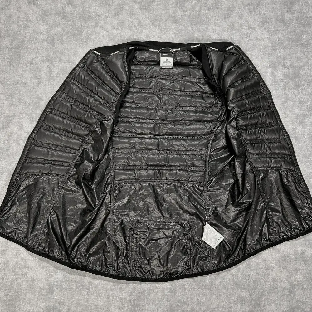 Nike AeroLoft 800 Down Running Vest 546673-010 Black Goose Down Packable wms M